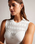 POLYAN-Dresses-Stitch Detailed Bodycon Dress- Ted Baker Romania
